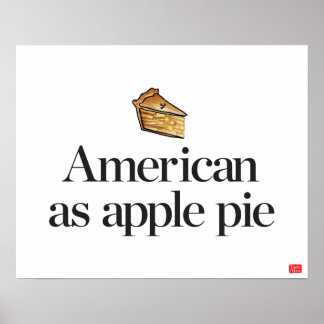 Amerikanska som Apple Paj Poster