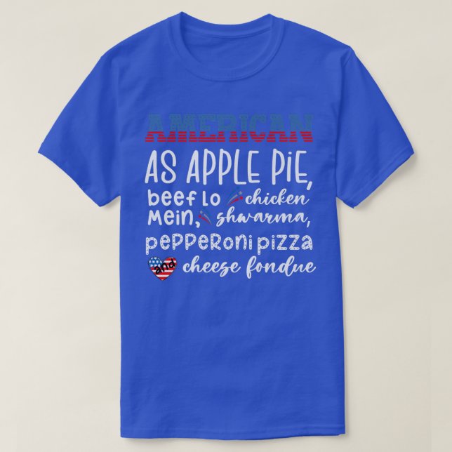 Amerikanska som Apple Paj  T Shirt (Design framsida)