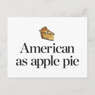 Amerikanska som Apple Paj Vykort
