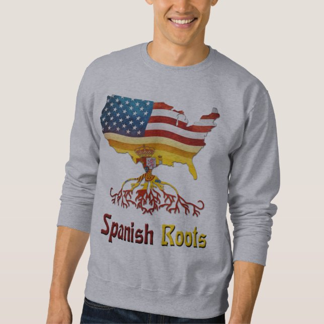 Amerikanska spanska rötter lång ärmad tröja (Framsida)