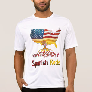 Amerikanska spanska rötter t shirt