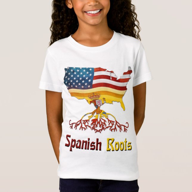 Amerikanska spanska rötter tee (Framsida)