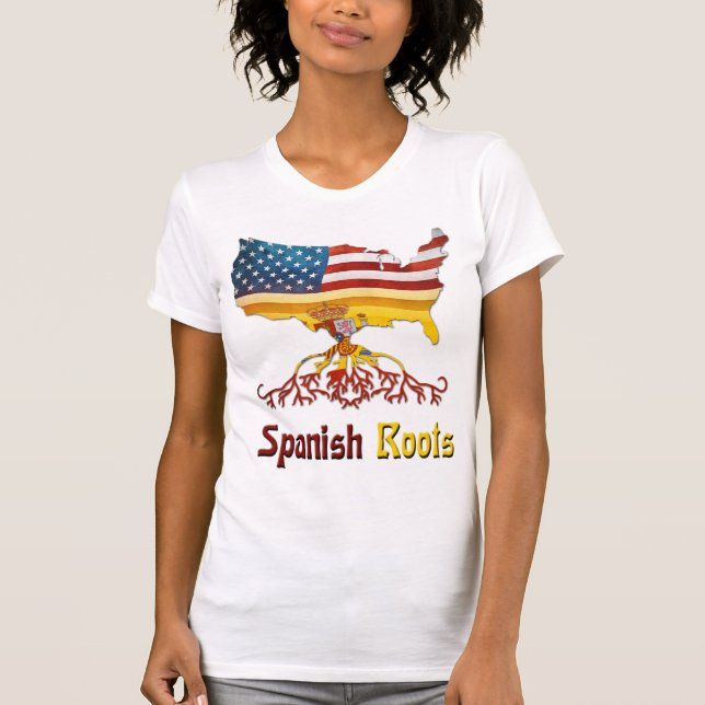 Amerikanska spanska rötter tee (Framsida)