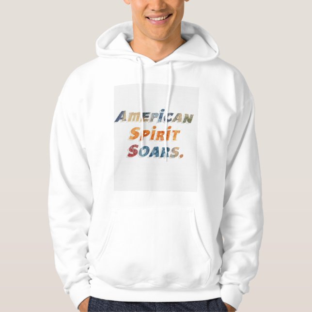 Amerikanska spritsoar T-Shirt Hoodie (Framsida)