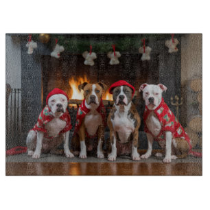 Amerikanska Stafford-julen av Fireplace-julen