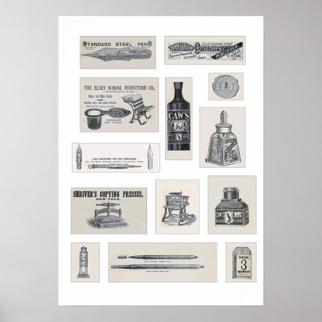 Amerikanska staten 1881 poster (Framsidan)