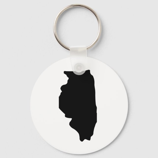 Amerikanska staten Illinois Nyckelring (Framsida)