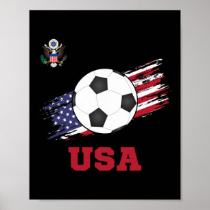 Amerikanska stater fotboll Amerikansk fotboll Usa Poster