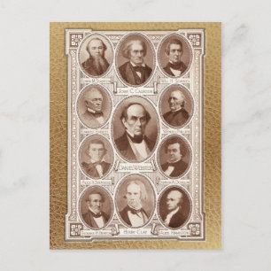 Amerikanska statsmän och Oratorer Vykort