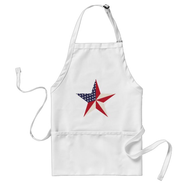 Amerikanska stjärnan Apron Förkläde (Framsidan)