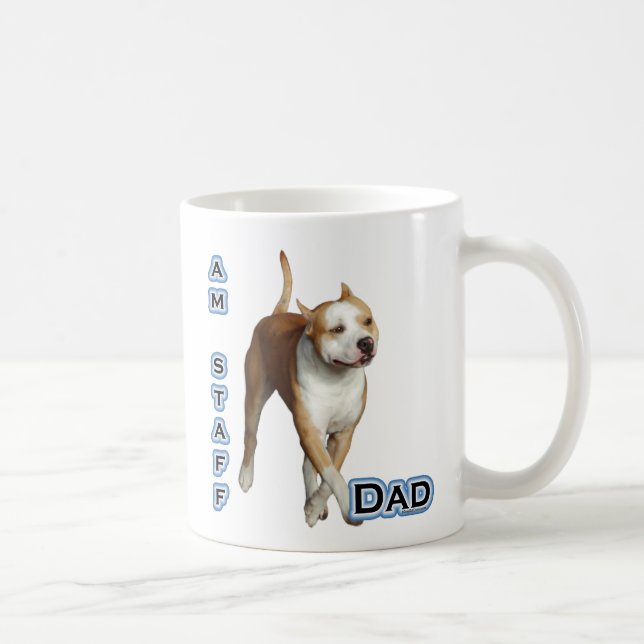 Amerikanska Stviddshire Pappa 4 Kaffemugg (Höger)