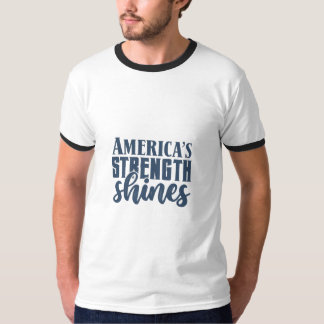 Amerikanska styrkebälten t shirt