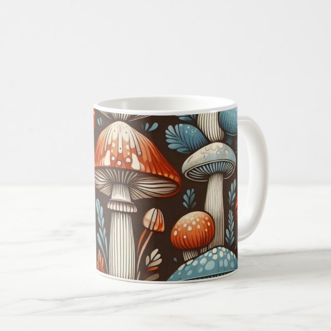 Amerikanska svampar kaffemugg (Framsida höger)