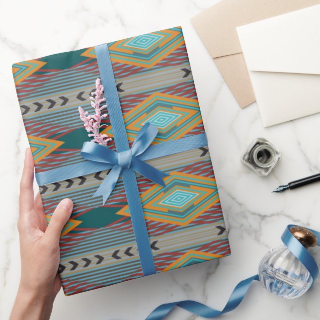 Amerikanska sydvästliga mönstrad konst och jordnär presentpapper (Gifting)