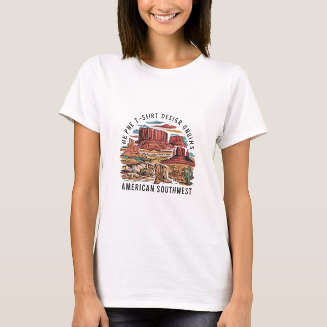 Amerikanska sydvästra t shirt (Framsida)