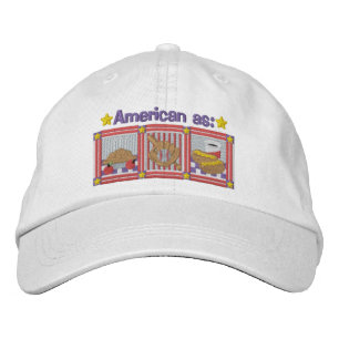 Amerikanska symboler och ikoner broderad keps