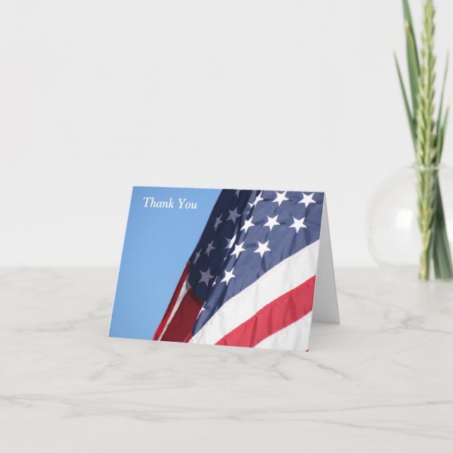Amerikanska Tack Greeting Card Kort (Framsida)