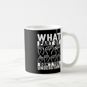 Amerikanska teckenspråk - Döv Awareness 7 Kaffemugg