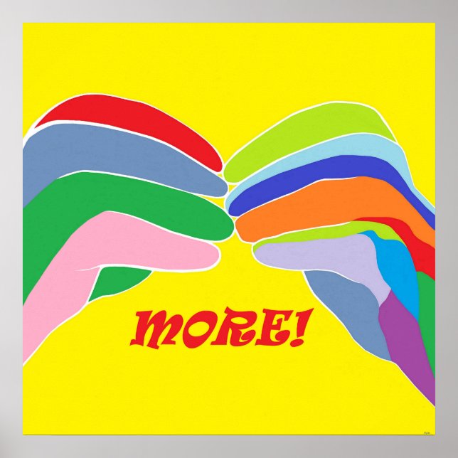 Amerikanska teckenspråk MER Poster (Framsidan)