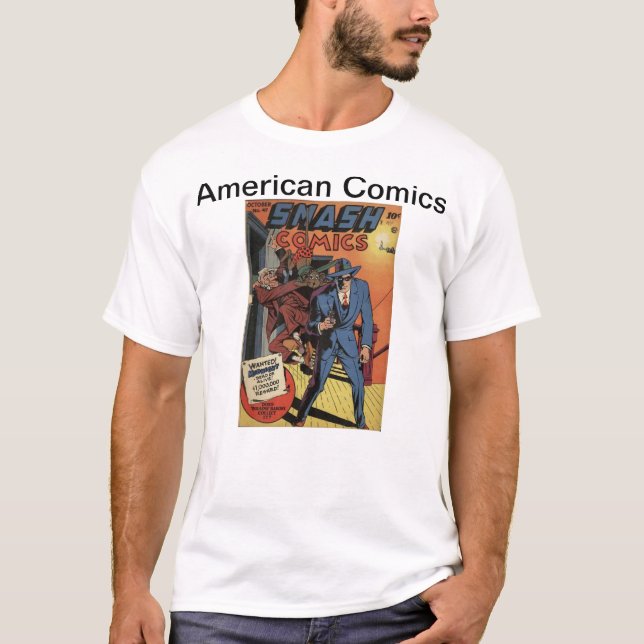 Amerikanska Tecknader T Shirt (Framsida)