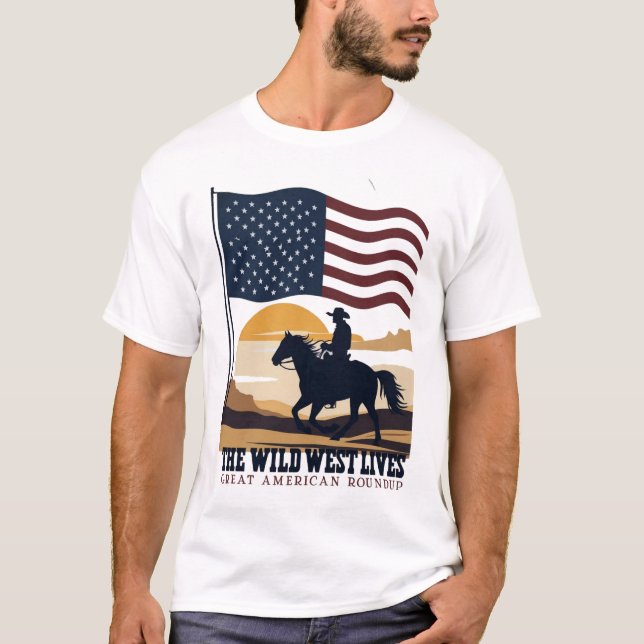 Amerikanska temaskjortor t shirt (Framsida)