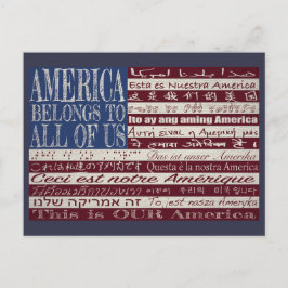 Amerikanska Tillhör till alla USA:s vykort