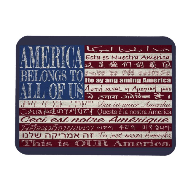 Amerikanska Tillhör till USA Magnet (Horisontell)