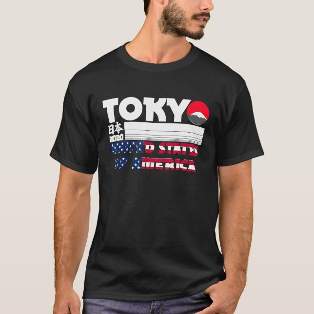 Amerikanska Tokyo World Games 2020 T Shirt (Framsida)