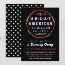 Amerikanska Total Solar Eclipse 2024 Visa Party