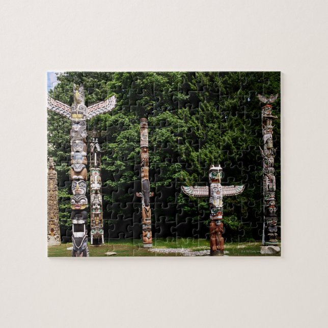 Amerikanska totem-poler, Vancouver, britter Pussel (Horisontell)