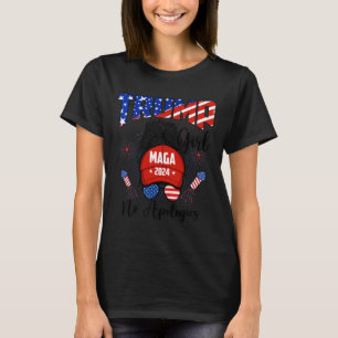 Amerikanska Trump Girl No Apologies För manar Wome T Shirt