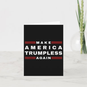 Amerikanska trumpless igen under 2024: Lustigt Tee Kort