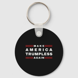 Amerikanska trumpless igen under 2024: Lustigt Tee Nyckelring