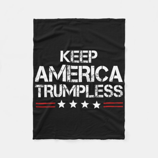 Amerikanska trumpless - Lönsam antitrumpens Manar& Fleecefilt (Framsidan)