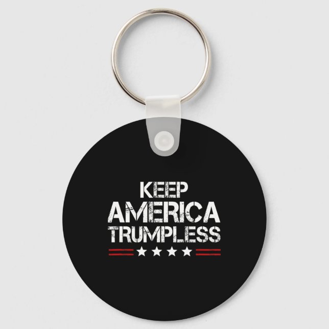 Amerikanska trumpless - Lönsam antitrumpens Manar& Nyckelring (Framsida)