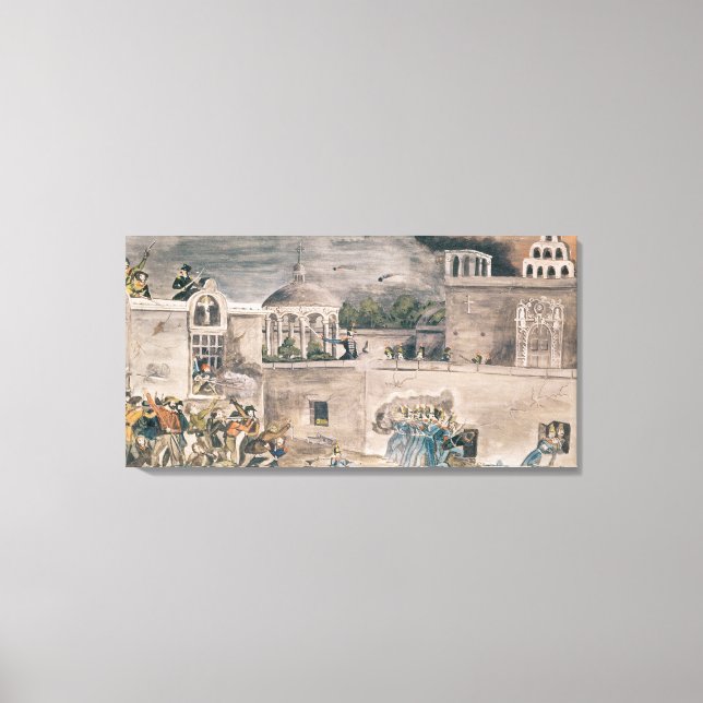 Amerikanska trupper under general Doniphan Canvastryck (Framsida)