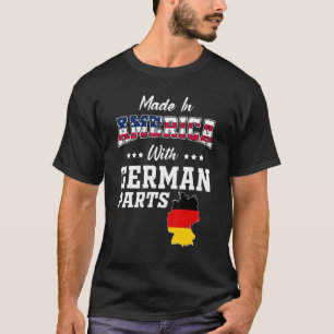 Amerikanska tyska reservdelar Tysklanda Karta USA  T Shirt