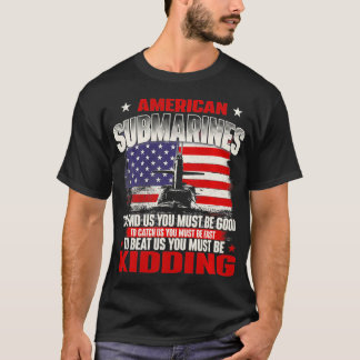 Amerikanska ubåtar Patriotic Navy US Veteran Sub T Shirt