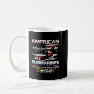 Amerikanska ubåtsvieran Submariner US Flagga Manar Kaffemugg