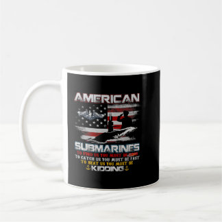 Amerikanska ubåtsvieran Submariner US Flagga Manar Kaffemugg