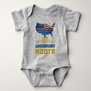 Amerikanska ukrainska rötter t shirt