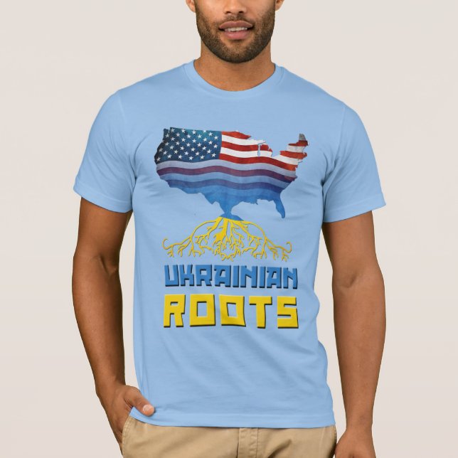 Amerikanska ukrainska rötter tröja (Framsida)
