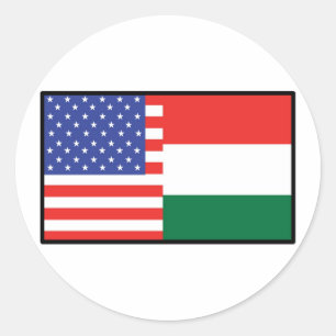 Amerikanska Ungern Runt Klistermärke
