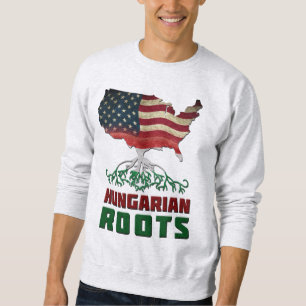 Amerikanska ungerska rötter lång ärmad tröja