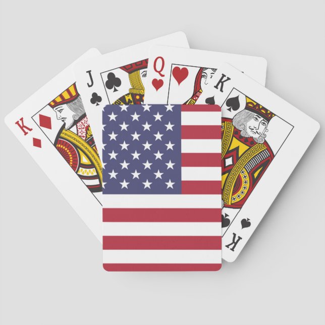 Amerikanska United Stater USA flagga Casinokort (Baksidan)