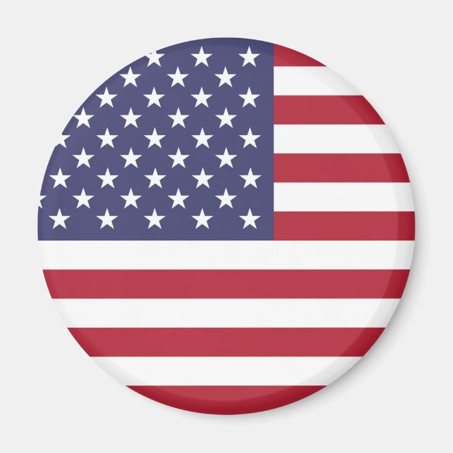 Amerikanska United Stater USA flagga Magnet (Framsidan)