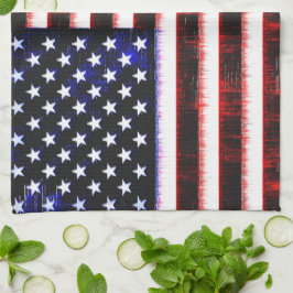 Amerikanska United Stater - USA flagga, notched dr Kökshandduk