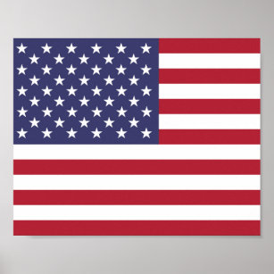 Amerikanska United Stater USA flagga Poster