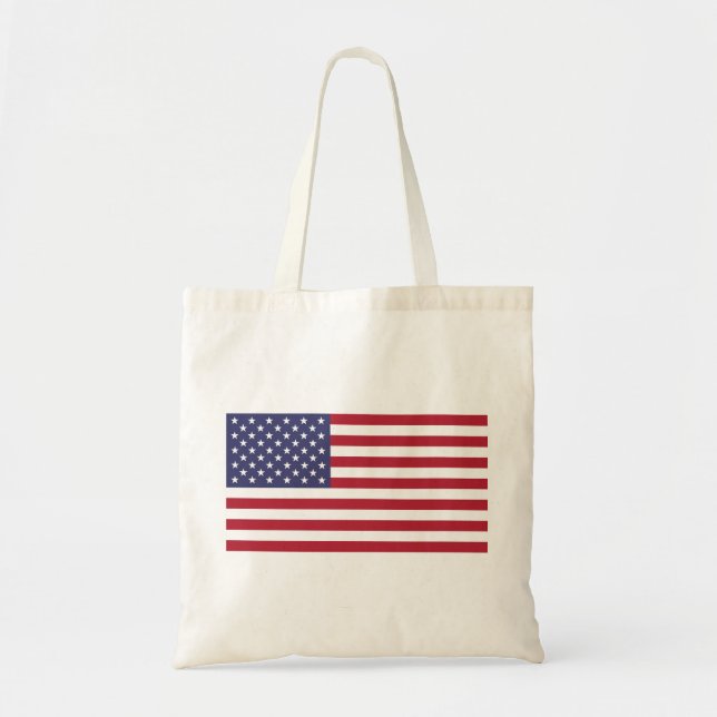 Amerikanska United Stater USA flagga Tote Bag Tygkasse (Framsidan)