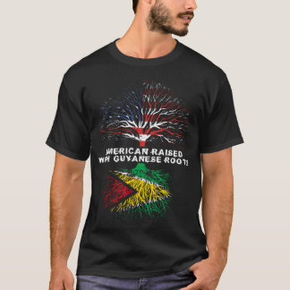 Amerikanska upphöjda med Guyanese Roots Guyana T Shirt